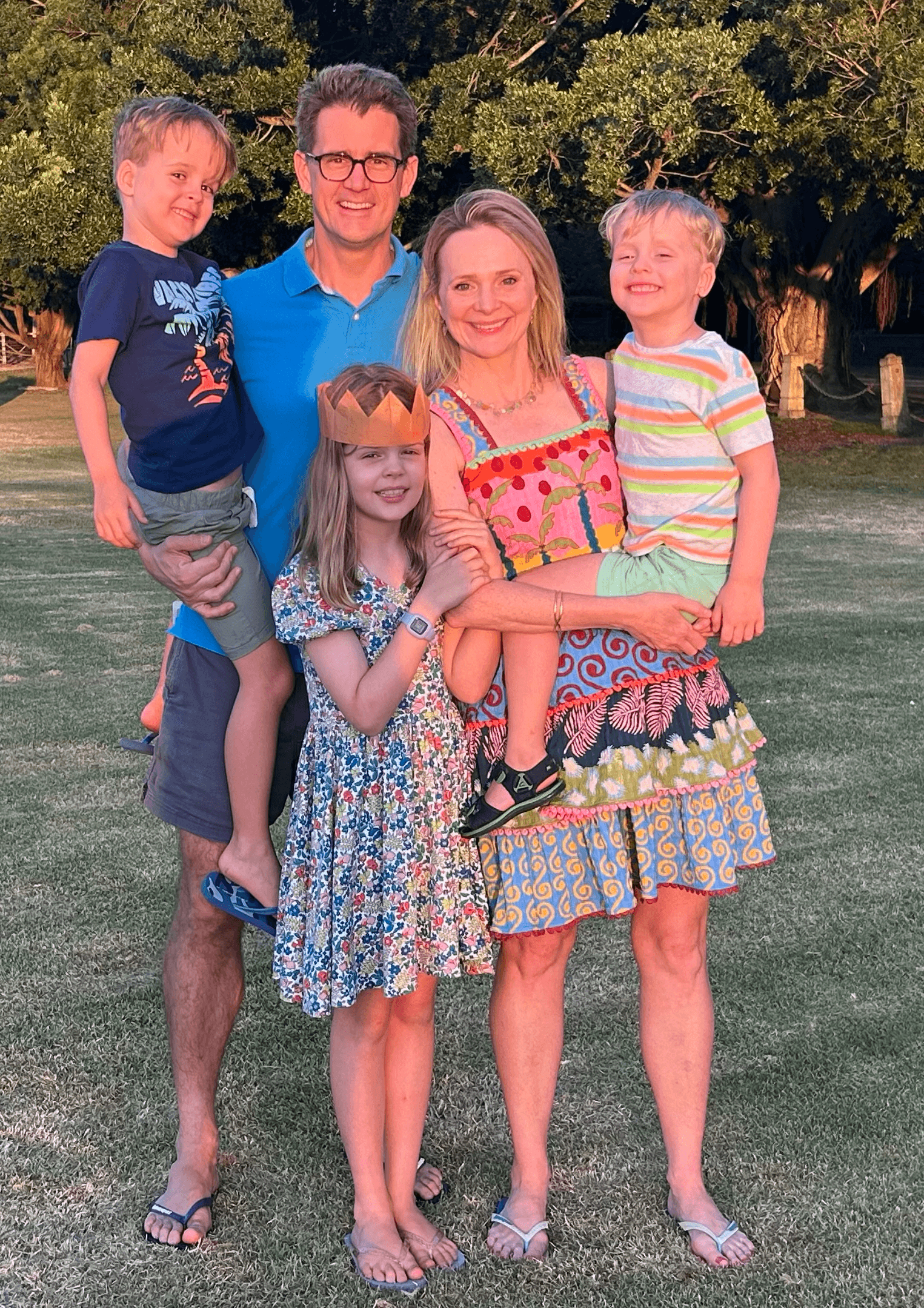 The Dodd family - Will, Amelia, Estelle, Hamish and Alastair